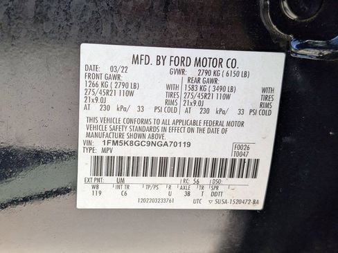Used 2022 Ford Explorer ST w/ Equipment Group 401A AWD/4WD image 35