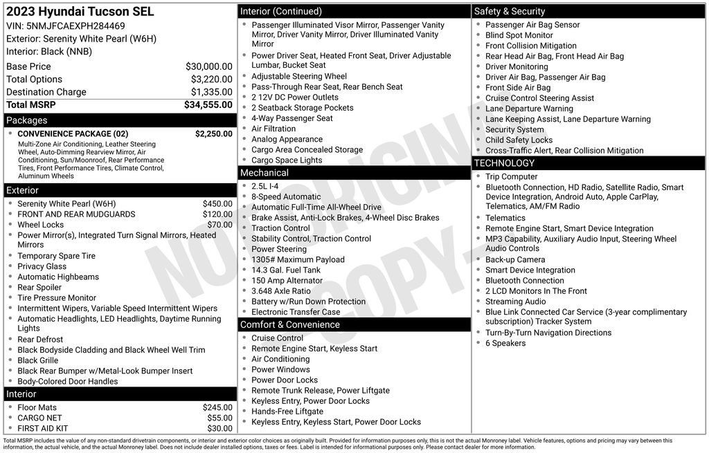 Used 2023 Hyundai Tucson SEL w/ Convenience Package AWD/4WD image 46