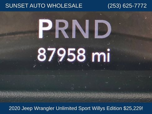 Used 2020 Jeep Wrangler Unlimited Sport AWD/4WD image 37