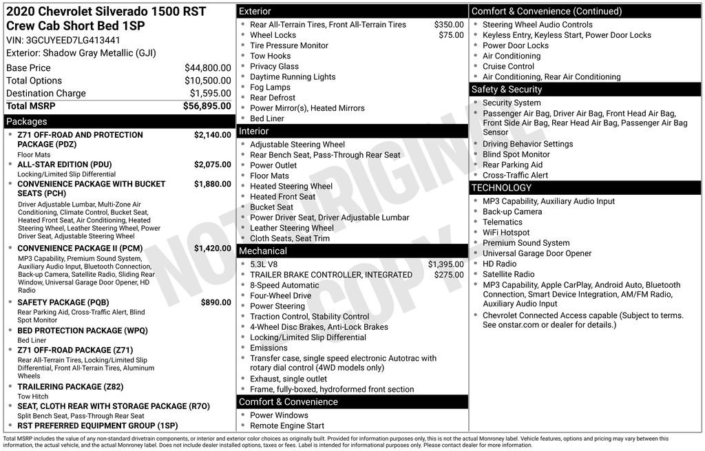 Certified 2020 Chevrolet Silverado 1500 RST AWD/4WD image 12