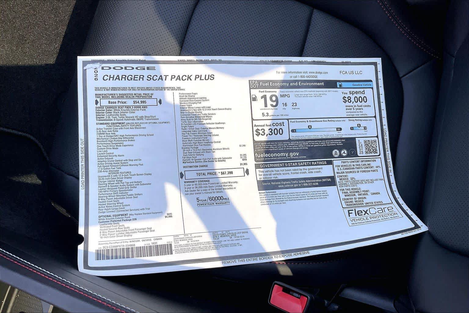 New 2026 Dodge Charger Scat Pack AWD/4WD image 19
