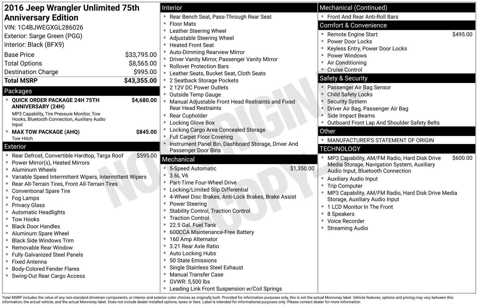 Used 2016 Jeep Wrangler Unlimited Sahara AWD/4WD image 28