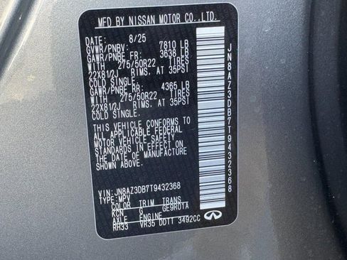 New 2026 INFINITI QX80 4WD w/ Sport Exterior Package image 19