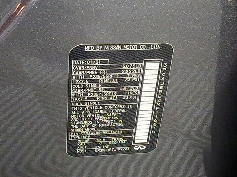 Certified 2021 INFINITI QX50 Luxe image 30