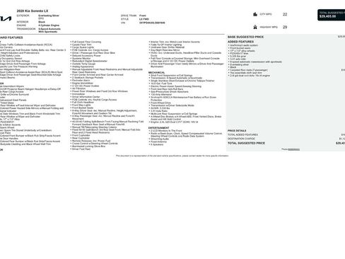 Used 2020 Kia Sorento LX image 9