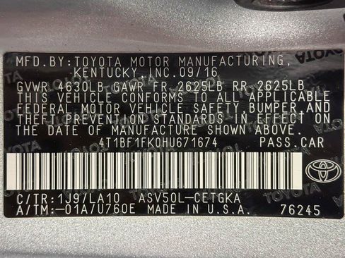 Used 2017 Toyota Camry XLE image 41