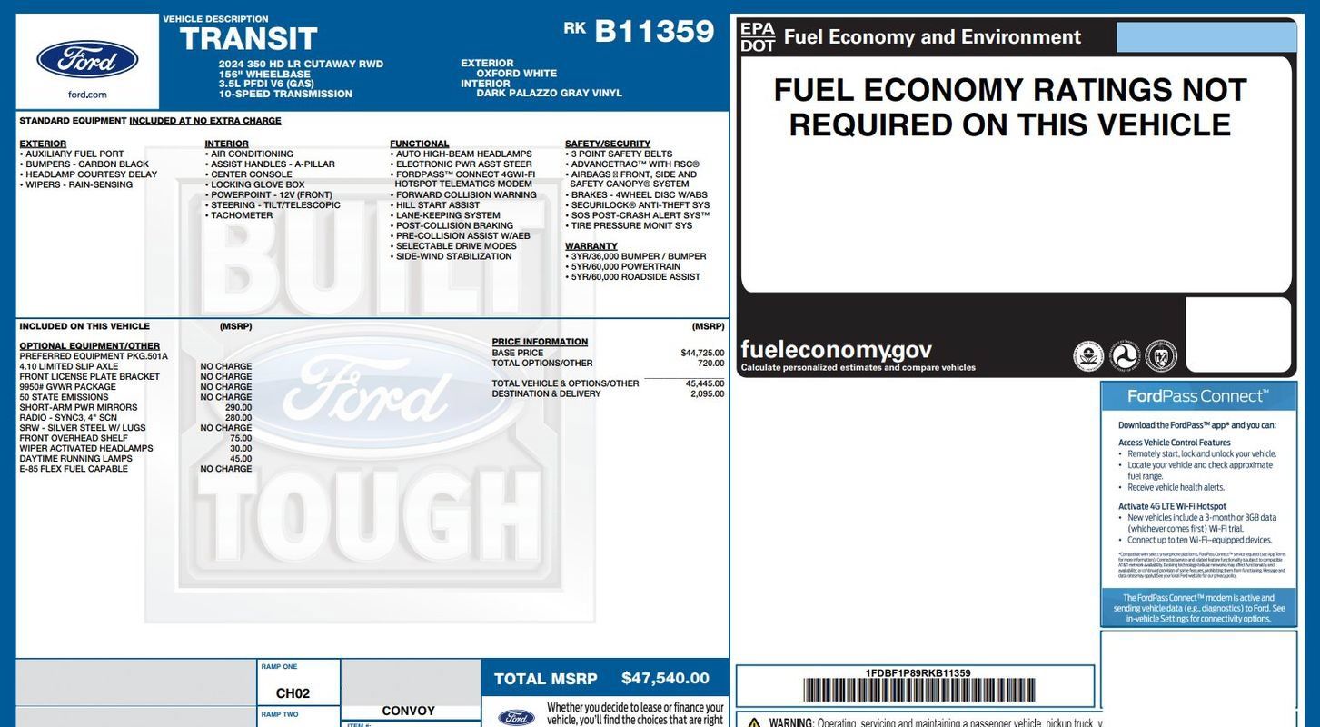 Used 2024 Ford Transit 350 RWD image 8