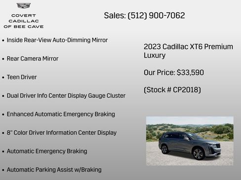 Certified 2023 Cadillac XT6 Premium Luxury w/ Technology Package AWD/4WD image 38