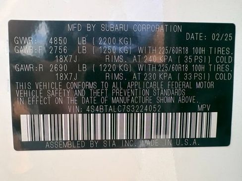Used 2025 Subaru Outback Onyx Edition w/ Popular Package #2 AWD/4WD image 29