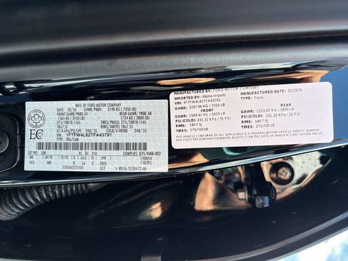 Used 2026 Ford F150 Tremor w/ Equipment Group 402B MID AWD/4WD image 36