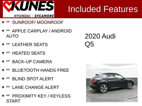 Used 2020 Audi Q5 2.0T Premium w/ Titanium Sport Package image 2