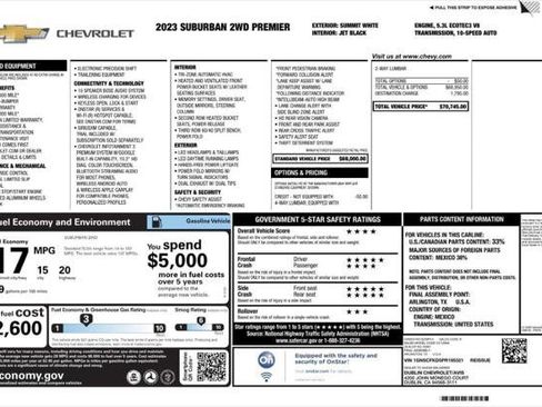 Used 2023 Chevrolet Suburban Premier image 4
