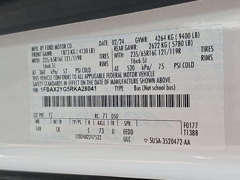 Used 2024 Ford Transit 350 XLT image 37