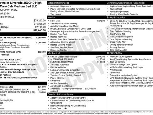 Used 2025 Chevrolet Silverado 3500 High Country w/ High Country Premium Package AWD/4WD image 3