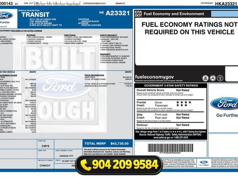 Used 2017 Ford Transit 150 148 Low Roof w/ Exterior Upgrade Package image 26