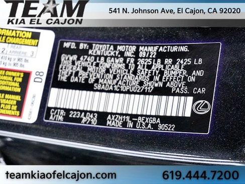 Used 2023 Lexus ES 300h w/ Premium Package image 40