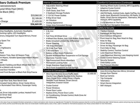 Used 2025 Subaru Outback Premium image 5