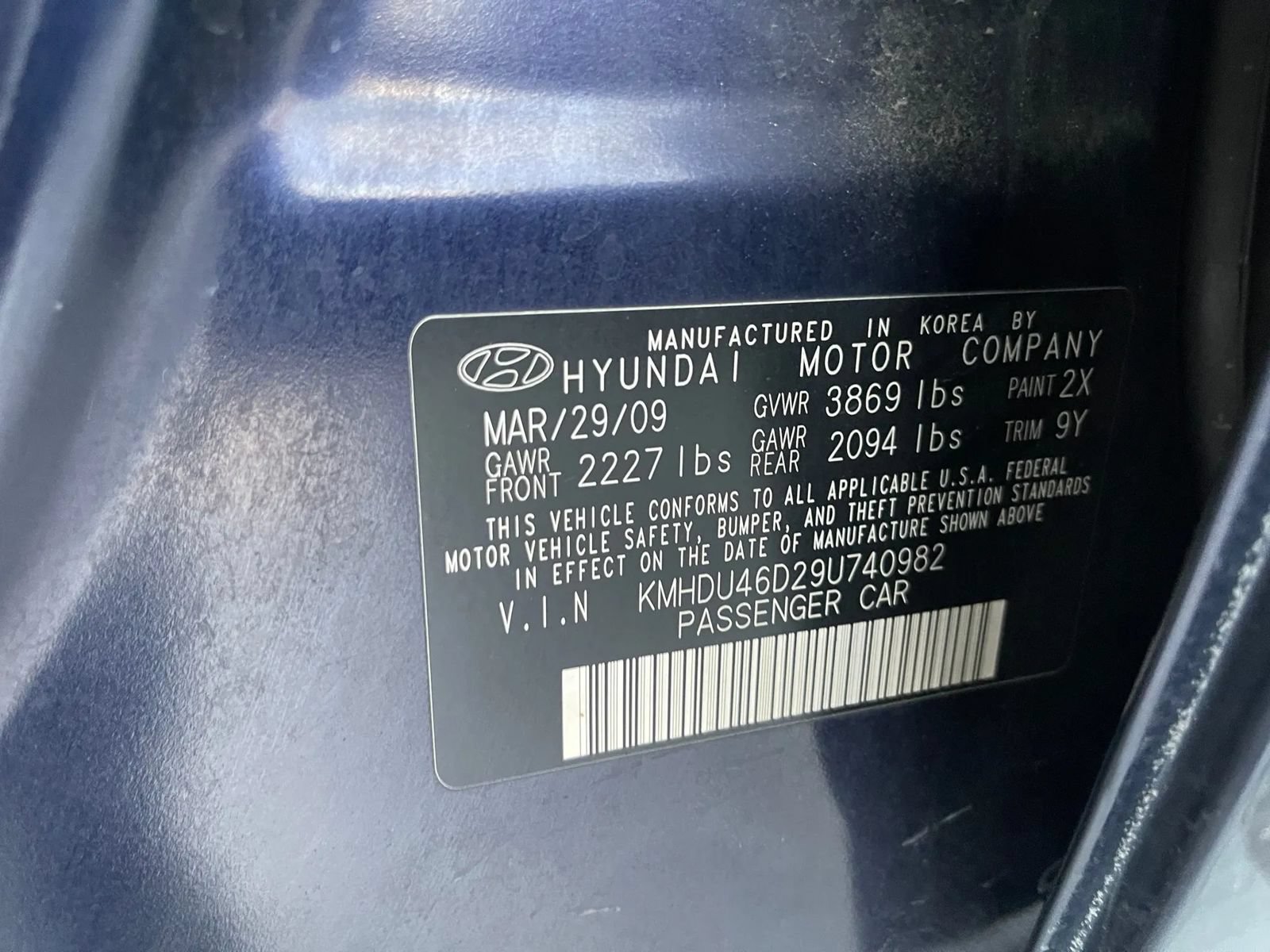 Used 2009 Hyundai Elantra GLS FWD image 39