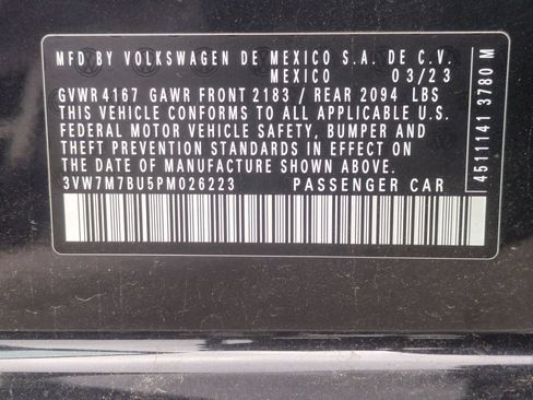 Used 2023 Volkswagen Jetta SE w/ Panoramic Sunroof Package FWD image 24