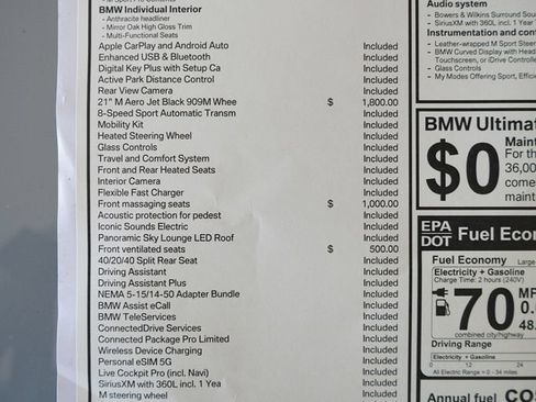 Used 2026 BMW 750e xDrive w/ Premium Package AWD/4WD image 10