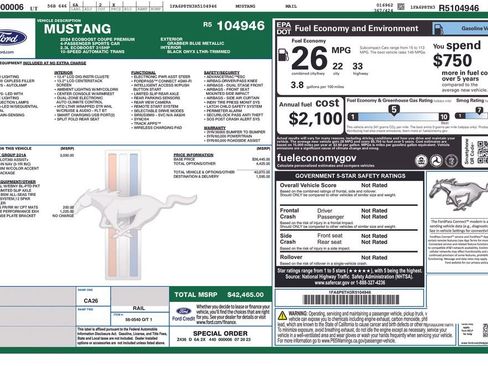 Certified 2024 Ford Mustang Premium image 6