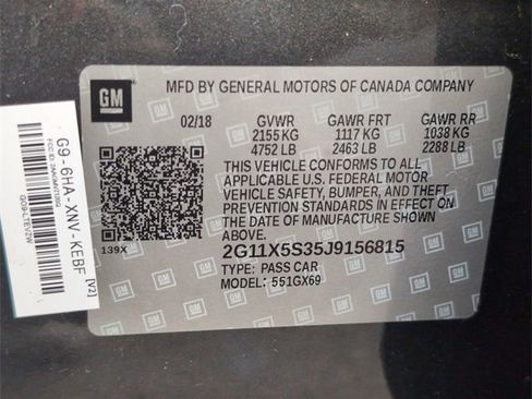 Certified 2018 Chevrolet Impala LS image 31