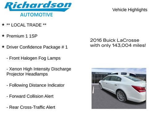 Used 2016 Buick LaCrosse Premium w/ Driver Confidence Package #1 AWD/4WD image 11