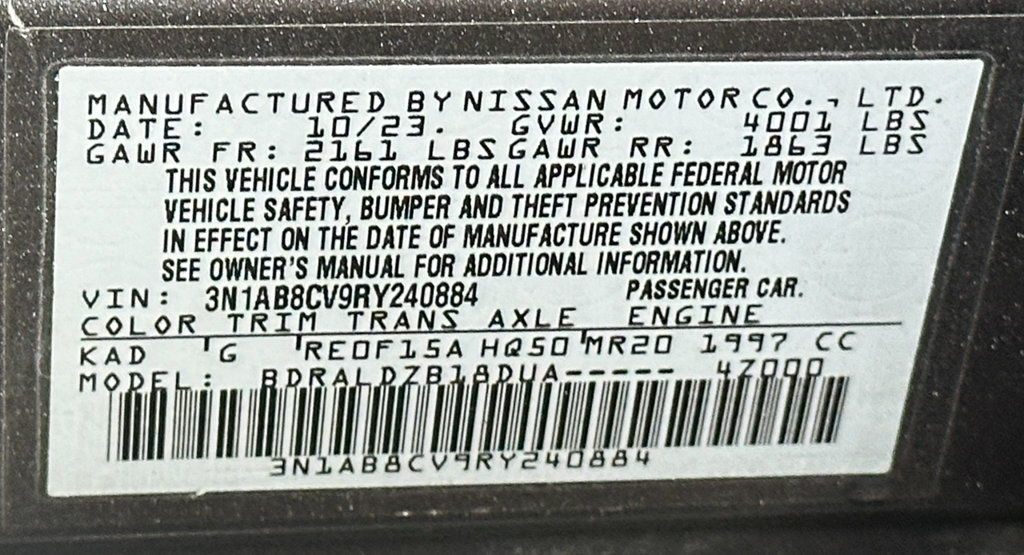 Used 2024 Nissan Sentra SV FWD image 49