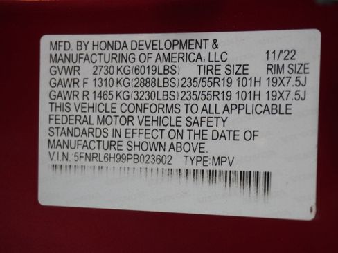 Used 2023 Honda Odyssey Elite image 35