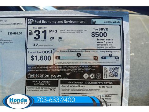 New 2026 Honda Accord SE image 37