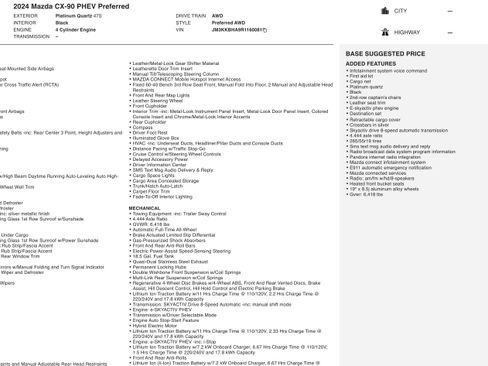 Used 2024 MAZDA CX-90 Plug-In Hybrid w/ Preferred AWD/4WD image 2