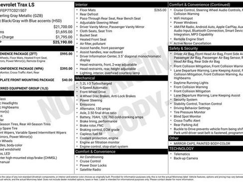 Used 2026 Chevrolet Trax LS w/ LS Convenience Package FWD image 29