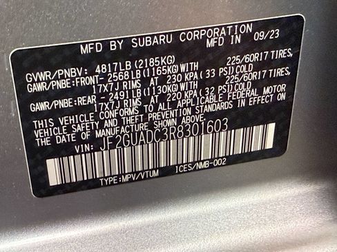 Used 2024 Subaru Crosstrek 2.0i Premium AWD/4WD image 54