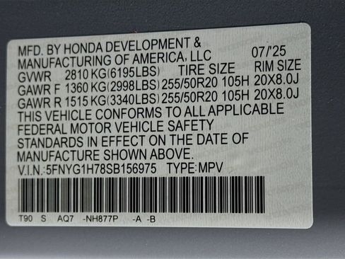 Certified 2025 Honda Pilot Touring image 32