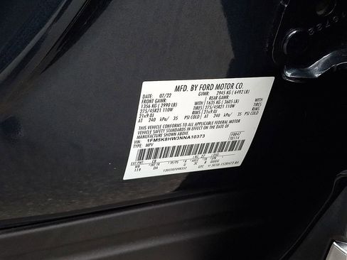 Used 2022 Ford Explorer Platinum w/ Technology Package image 29