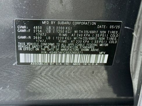 Certified 2025 Subaru Outback Premium w/ Popular Package #1 AWD/4WD image 37