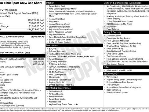 Used 2022 RAM 1500 Sport w/ Rebel Level 2 Equipment Group AWD/4WD image 11