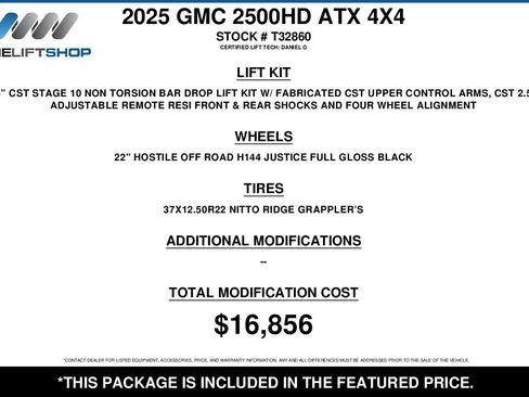 Used 2025 GMC Sierra 2500 AT4X AWD/4WD image 2