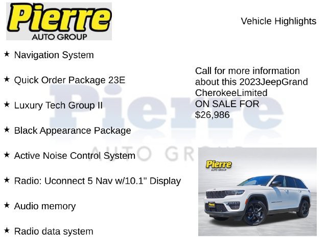 Used 2023 Jeep Grand Cherokee Limited w/ Luxury Tech Group II AWD/4WD image 7