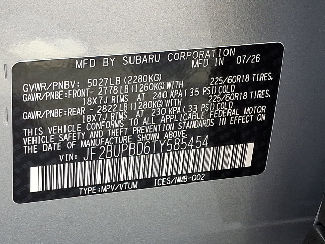 New 2026 Subaru Outback Premium AWD/4WD image 17