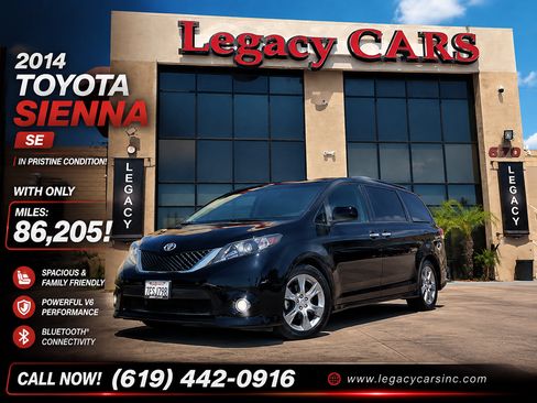 Used 2014 Toyota Sienna SE w/ SE Premium Package w/Entune FWD image 2