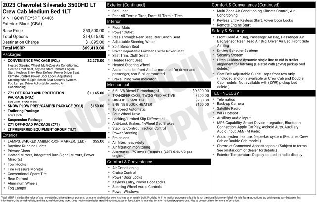 Used 2023 Chevrolet Silverado 3500 LT w/ Convenience Package AWD/4WD image 5