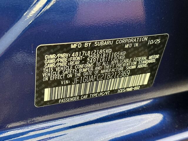 Certified 2026 Subaru Impreza 2.0i Sport AWD/4WD image 34