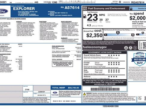 Certified 2024 Ford Explorer Limited w/ Limited Technology Package AWD/4WD image 5