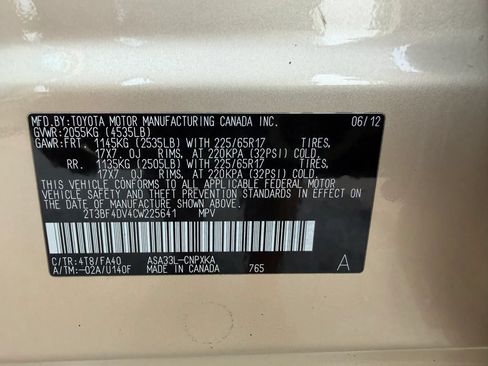 Used 2012 Toyota RAV4 4WD w/ Upgrade Value Pkg image 56