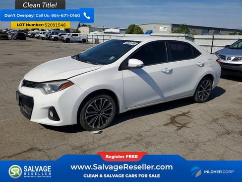 Used 2015 Toyota Corolla S w/ Protection Package FWD image 1