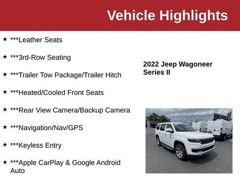 Used 2022 Jeep Wagoneer Series II AWD/4WD image 10