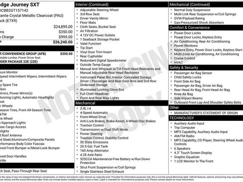 Used 2016 Dodge Journey SXT w/ Comfort/Convenience Group FWD image 7