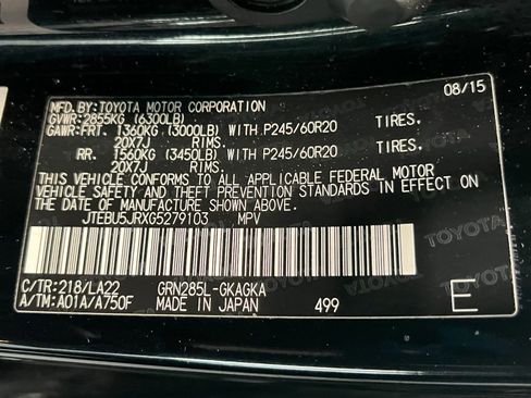 Used 2016 Toyota 4Runner Limited AWD/4WD image 21