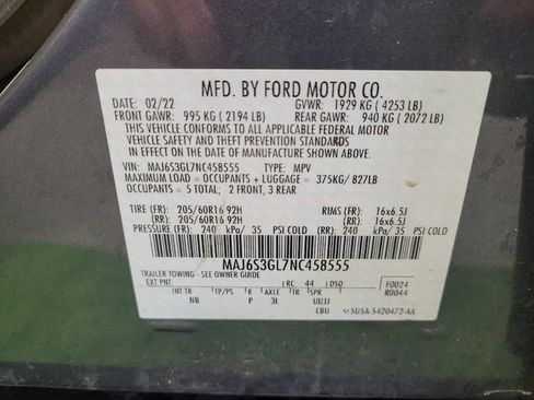 Used 2022 Ford EcoSport SE AWD/4WD image 33